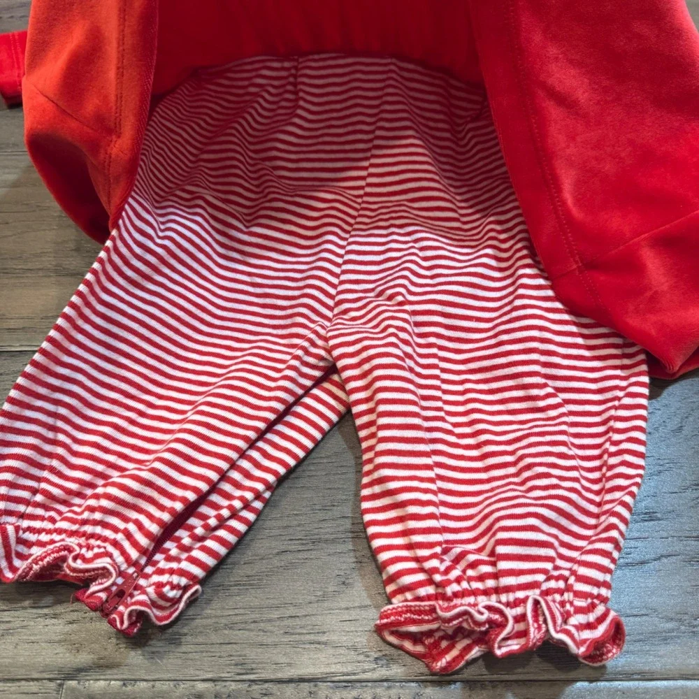 Vintage Sweet Potatoes Red Velvet Polar Bear Dress Infant‎ 12 Months Holiday